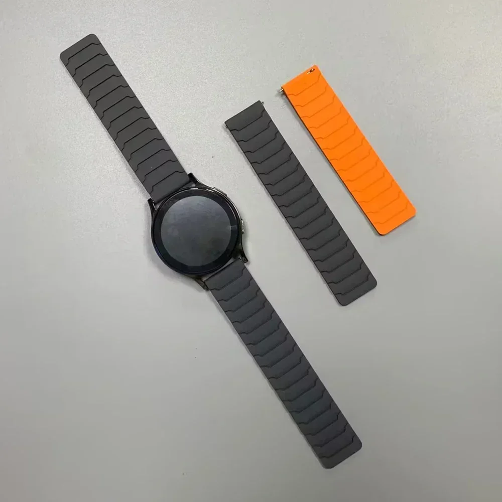 20/22 mm Magnetarmband für Huami AMAZFIT BIP 6 5 UNITY Silikon-Schlaufenband GTR 4/3/3 Pro 2e GTS 4 mini 3 BALANCE Sportarmband