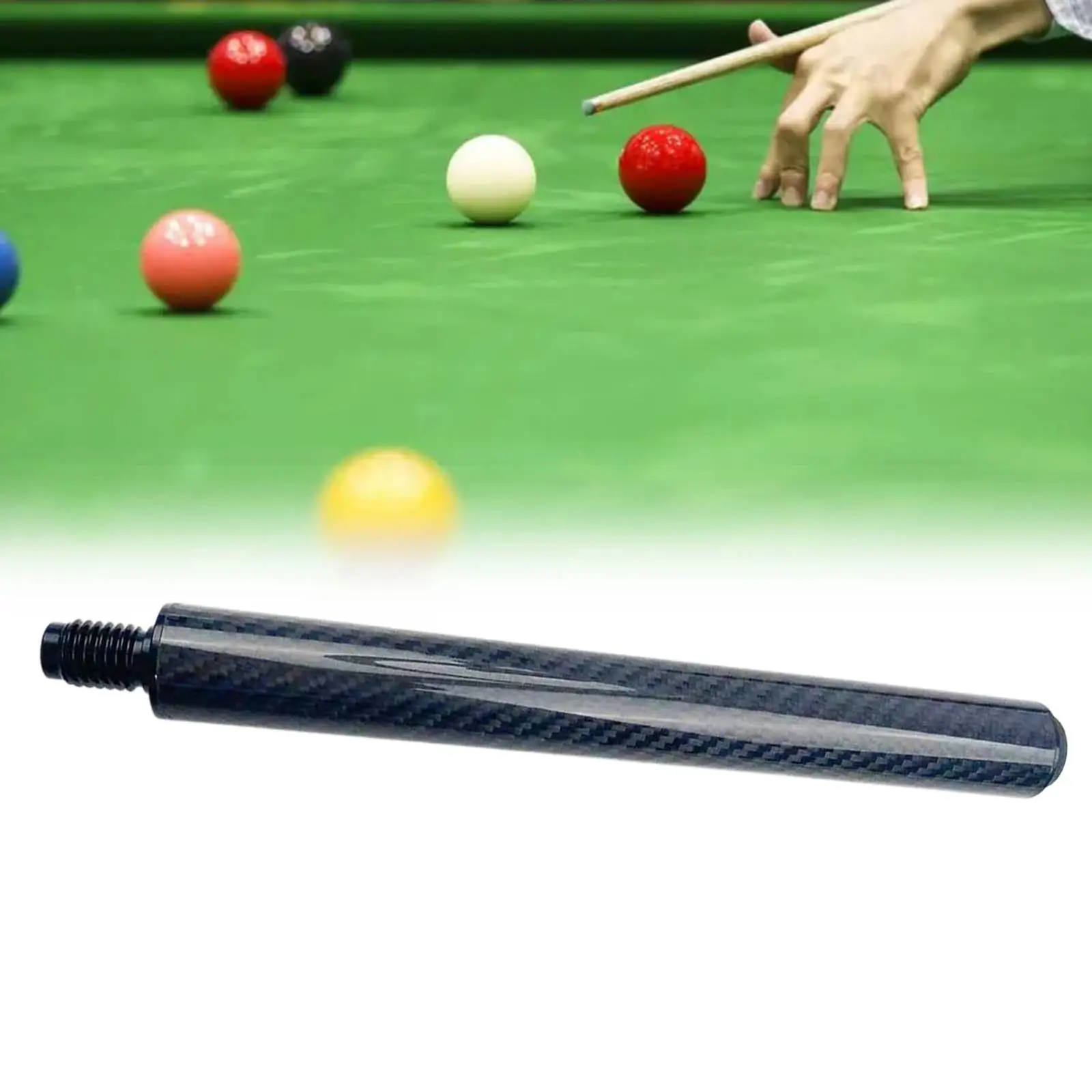 

Billiard Pool Cue Extender Lengthener Part with Drawstring Bag Cue End Extender Billiard Stick Extension for Sports Beginners