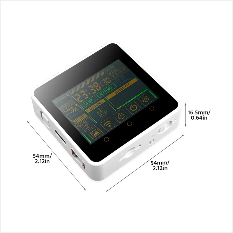 Aaael-para m5stack core2 v1.1 esp32 tela de toque iot kit desenvolvimento wifi habilitado 16mb flash 8mb psram com programação gráfica