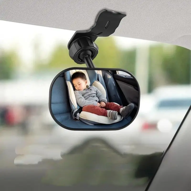 Suction Cup Mount Car Rearview Safety Mirror Wide Angle HD Clear View Mirror for Infant Baby Car Seat Monitoring