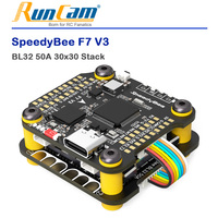 RunCam SpeedyBee F7 V3 BL32 50A 30x30 Stack iNAV Betaflight Emuflight Wireless Firmware Flasher Black Data Analyze