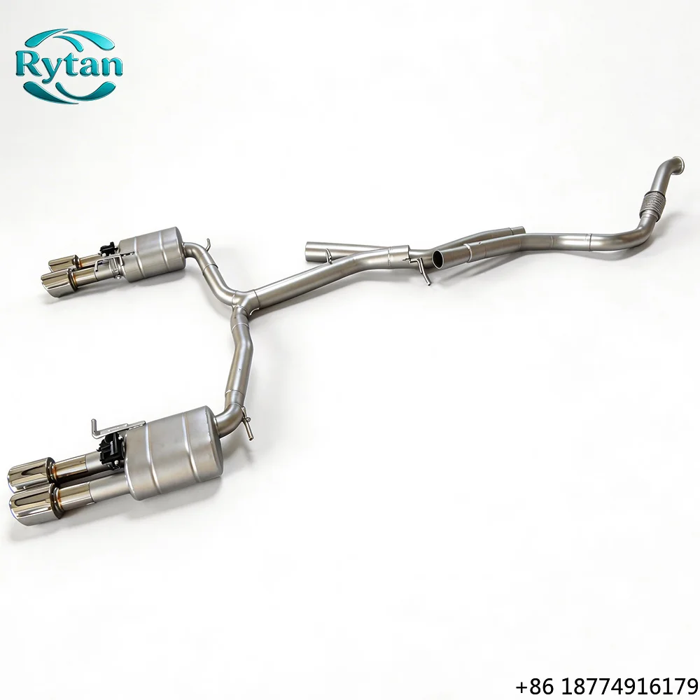 

Performance Valved 304 Stainless Steel Valvetronic Exhaust Pipe System Catback for A6 C8 Four Out