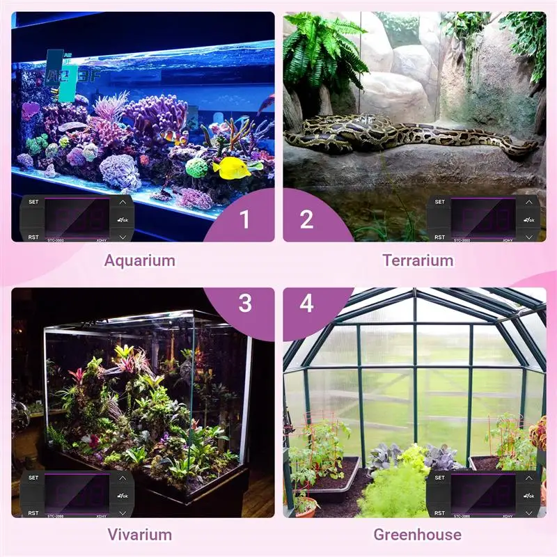 A23F-STC-3000 110V-220V 30A Press Digital Temperature Controller Thermostat With Sensor Controlling Tool