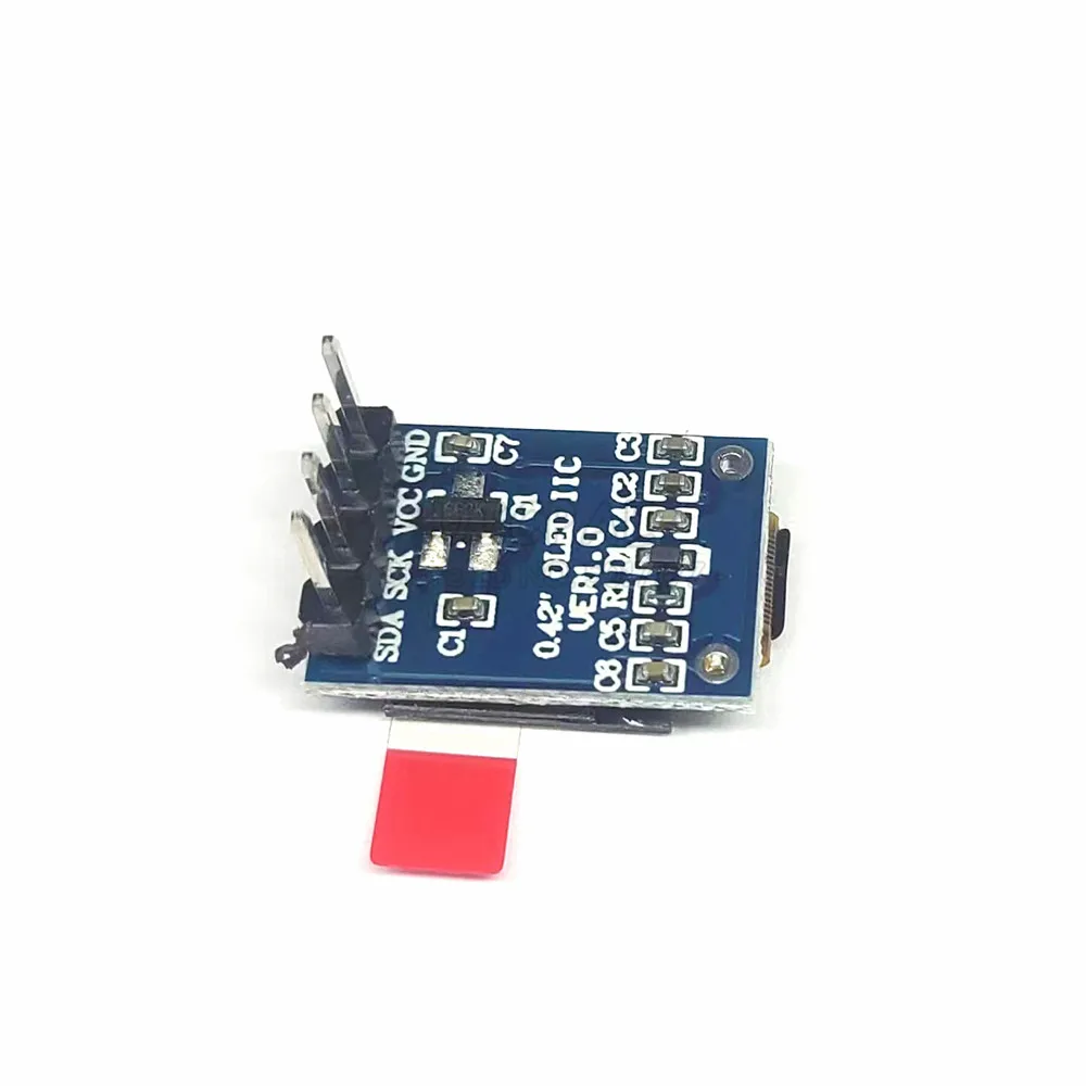 Modulo Display schermo OLED da 0.42 pollici 72*40 punti IIC I2C COG 4PIN SSD1315 Driver IC Driver IC 3.3 Display a luce bianca 5V