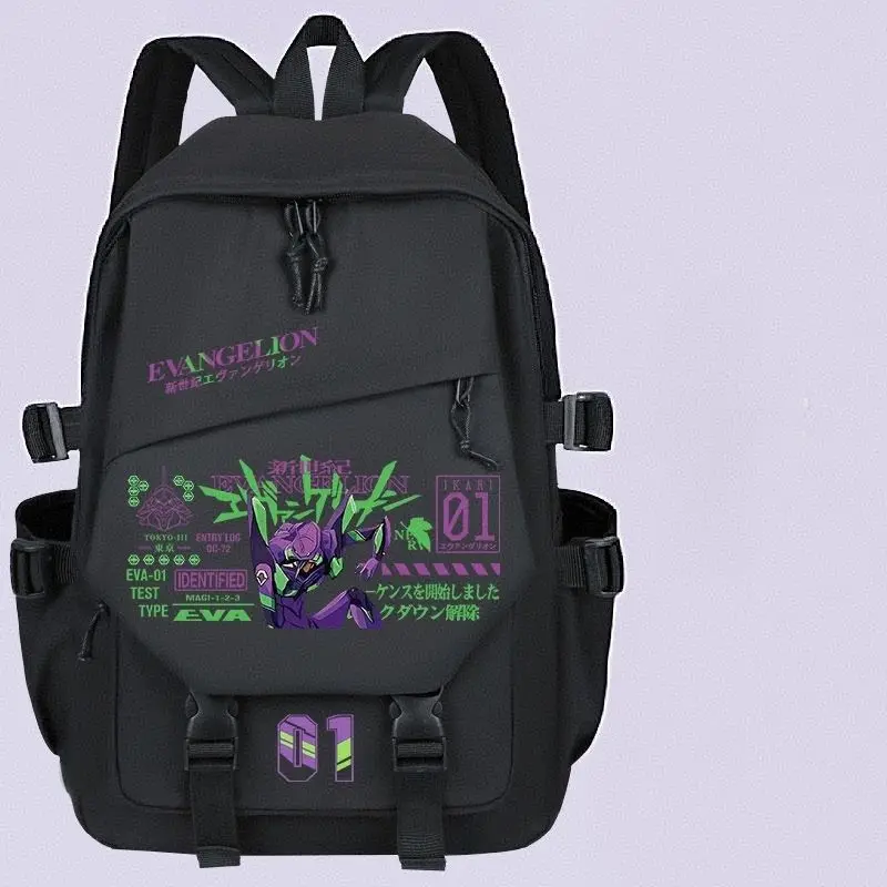 Neon Genesis Evangelion Backpack Cute Fashion Cartoon Personalized Creative Student Large-Capacity School Bag Gift for Friends