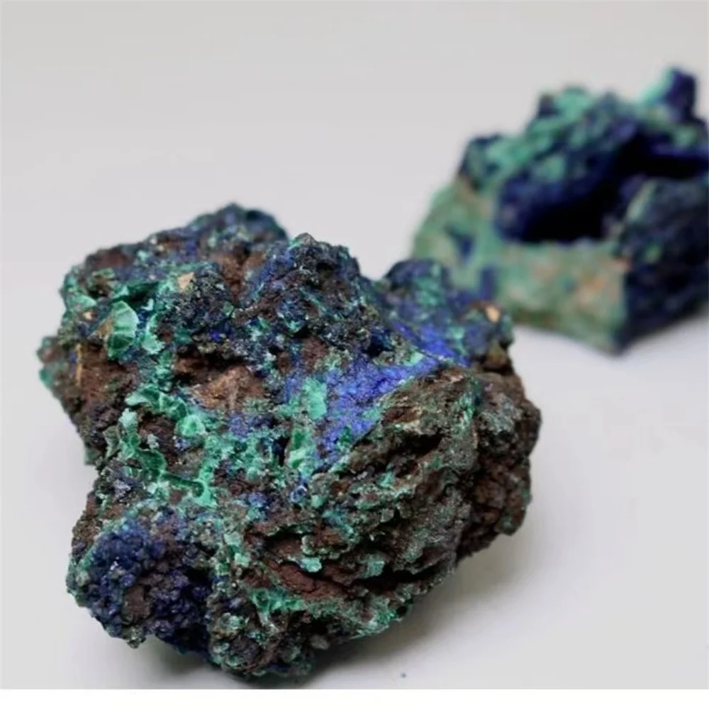 Natural Azurite Malachite Cluster Mineral Specimen 5