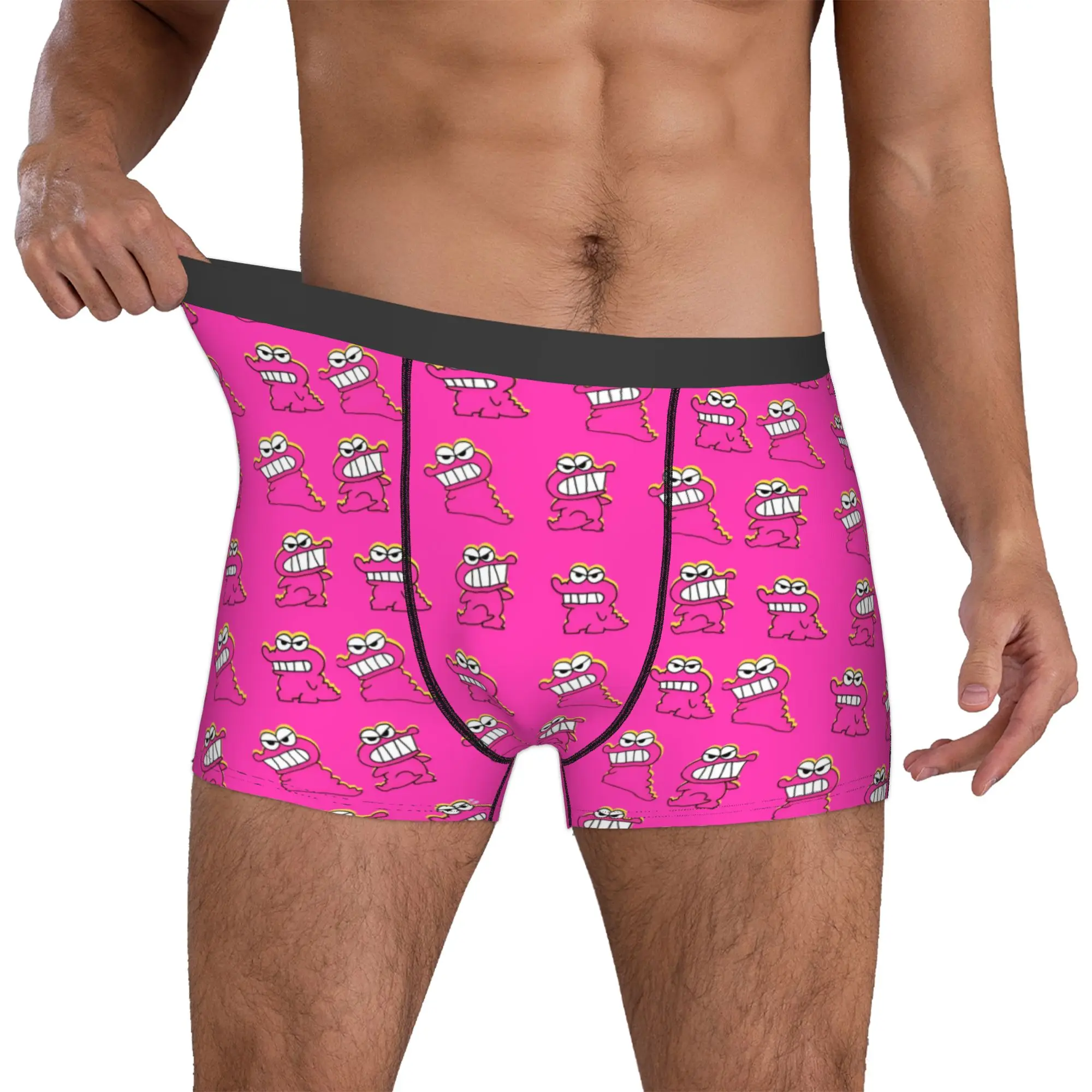 Crayones Personalizados de Shin-chan       Ropa interior para hombre, calzoncillos tipo bóxer con estampado clásico de cómics, calzoncillos suaves