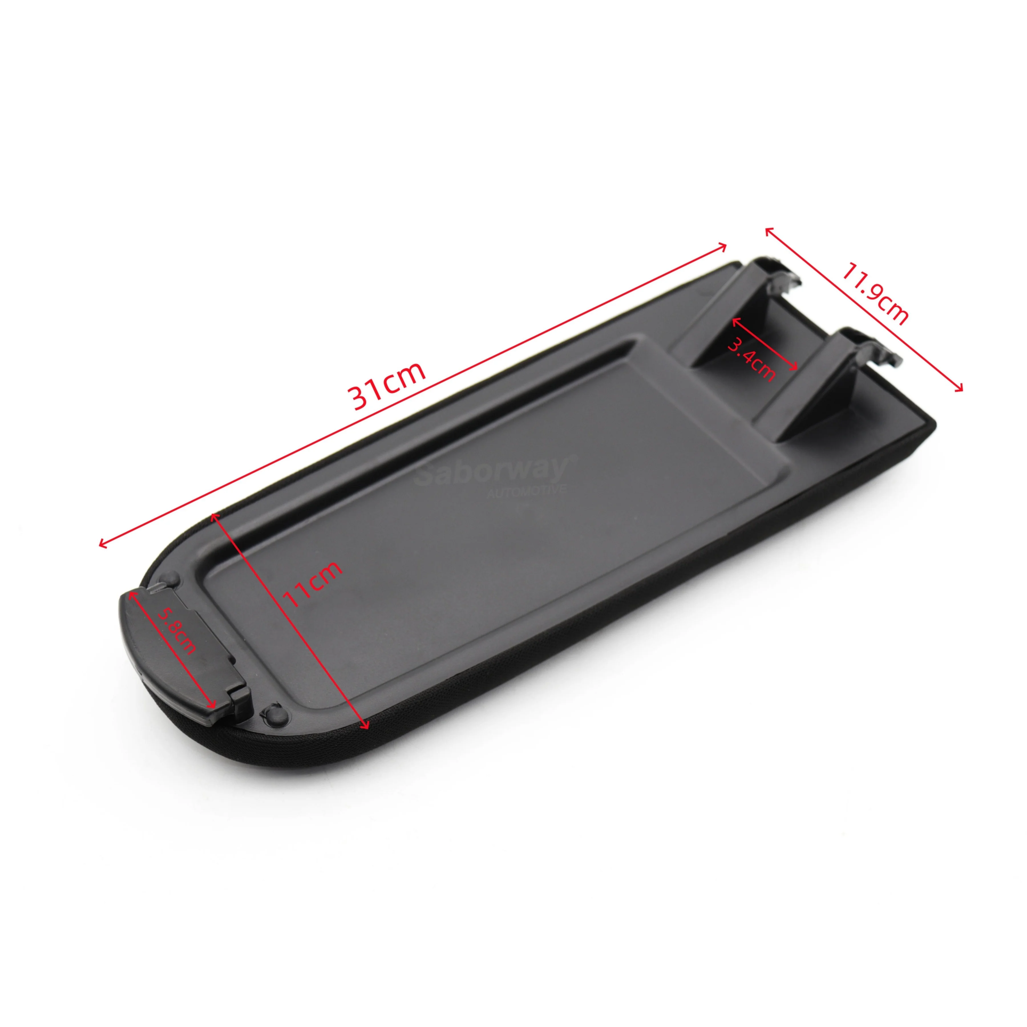 Saborway Black Fabric Armrest Box Lid For Polo Jetta Golf MK4 Bora Beetle Passat