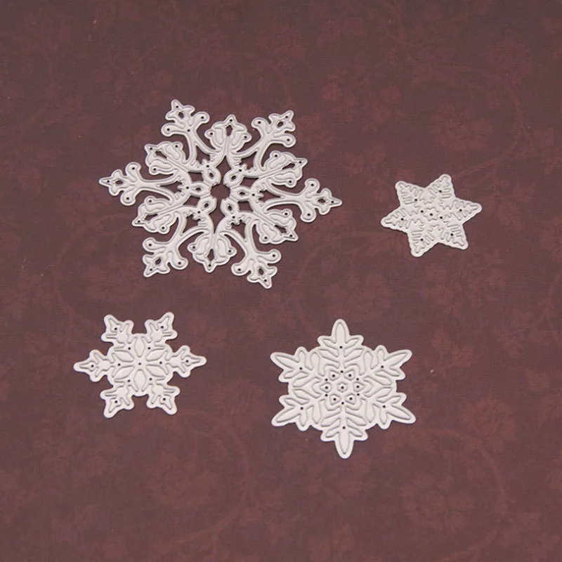 Snowflake Metal Cutting Dies Stencil Scrapbooking DIY Album Stamp Paper Embossing Album Paper Card Embossed Template Stencil Die