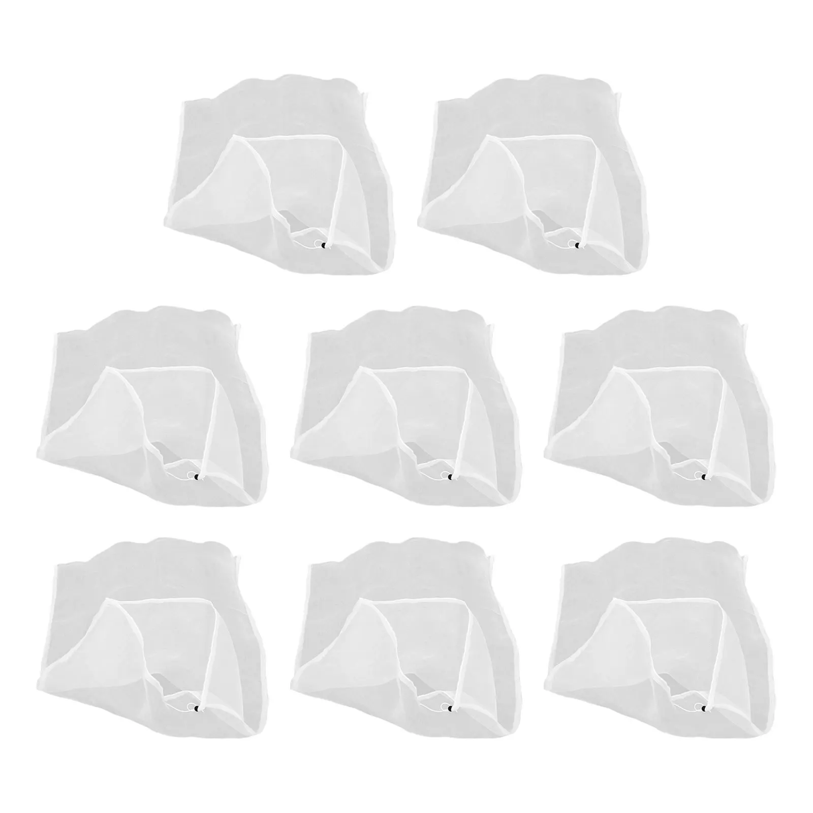 

8pcs Anti-Insect Mesh Netting With Drawstring Zipper Closure For Garden Plant Protection Reusable Fruit Vegetable Covers Barrier