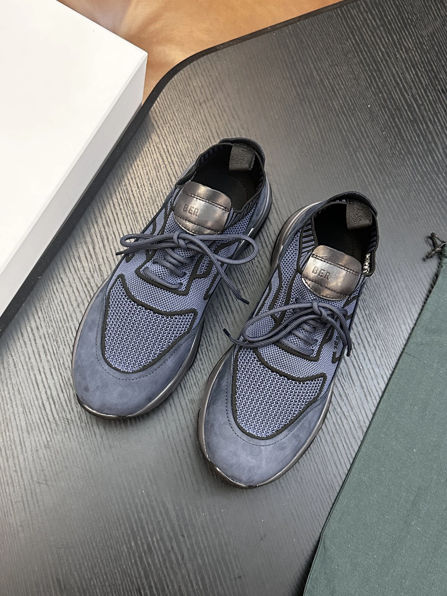 BLSK CPRT Shoes Cowhide 2026 new Sneakers Sports Knitted genuine leather embroidery Fashion Mens European big size 38-46