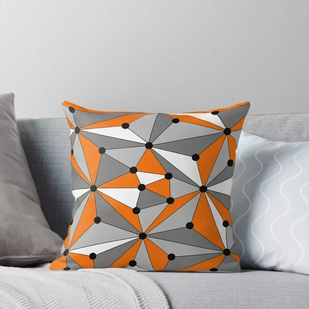 

Abstract geometric pattern - orange, gray, black and white. Throw Pillow pillow cover luxury Embroidered Cushion Cover pillow