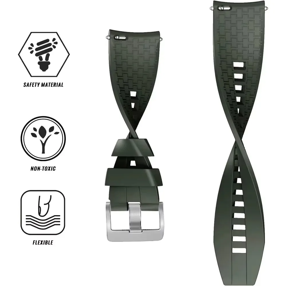 シリコンストラップ 20 ミリメートル 22 ミリメートル TicWatch プロ 3 ウルトラ GPS/ウルトラ LTE 時計バンドブレスレット TicWatch E2/E3/S/S2/GTH 2/GTX/GTW/GTH