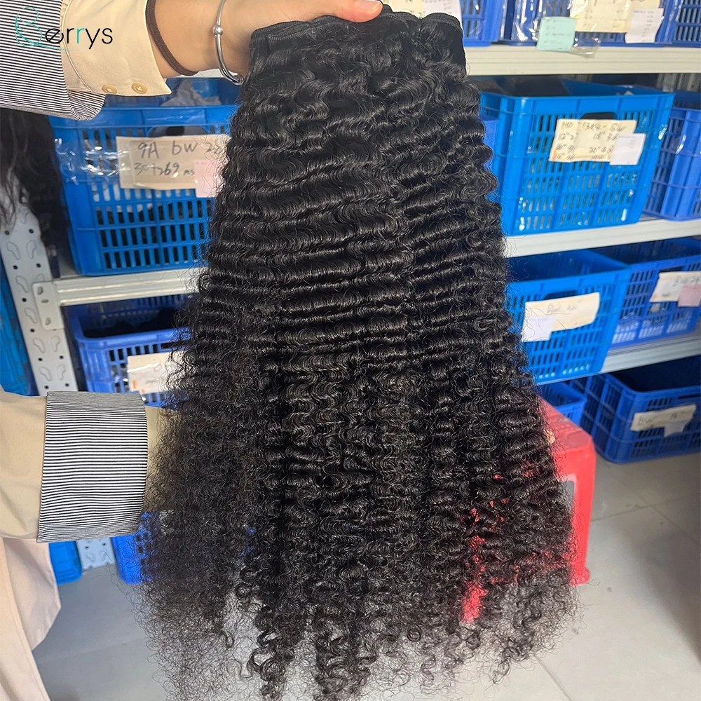 Burmese Curly Human Hair Bundles 1/3/4 Pcs/Lot Sew In Hair Extensions Narure Color 100% Unprocessed Curly Wave Virgin Hair