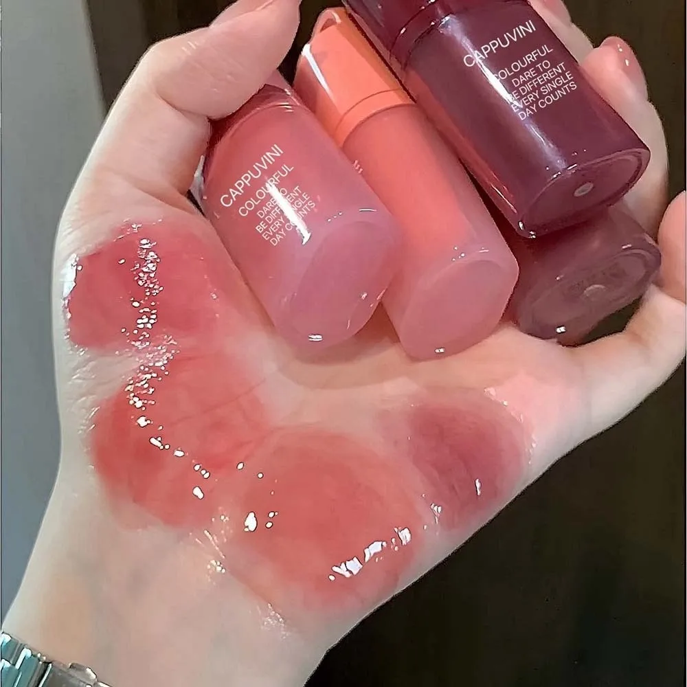 New Moisturizing Mirror Lip Gloss Hydrating Color Lock Lip Tint Plumping Long Lasting Jelly Lip Glaze Lip Makeup