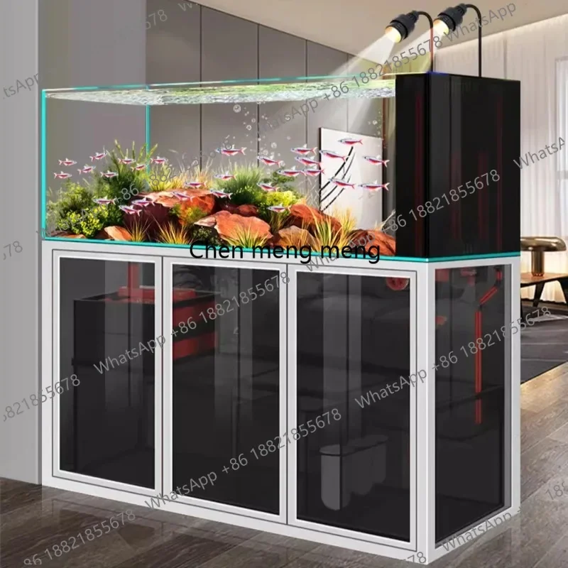 

CC182 Fish Farm Equipment Aquarium Minimalist Design Decoration Ornamental Fish Aquarium Living Room Glass Furniture El Acuario