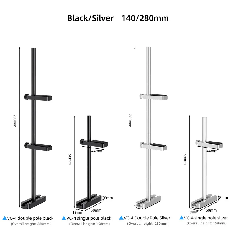 Teucer VC-4 Graphics Card Holder Adjustable Jack Aluminum Alloy GPU Video Card Bracket Support ITX/ATX Desktop PC Case Accessory