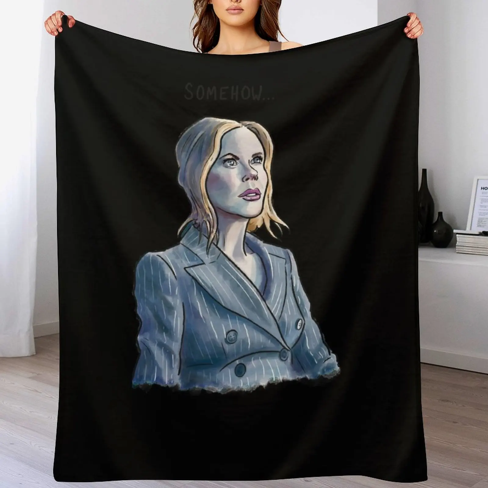 

Nicole Kidman at AMC Throw Blanket Machine Washable Soft Warm Blanket
