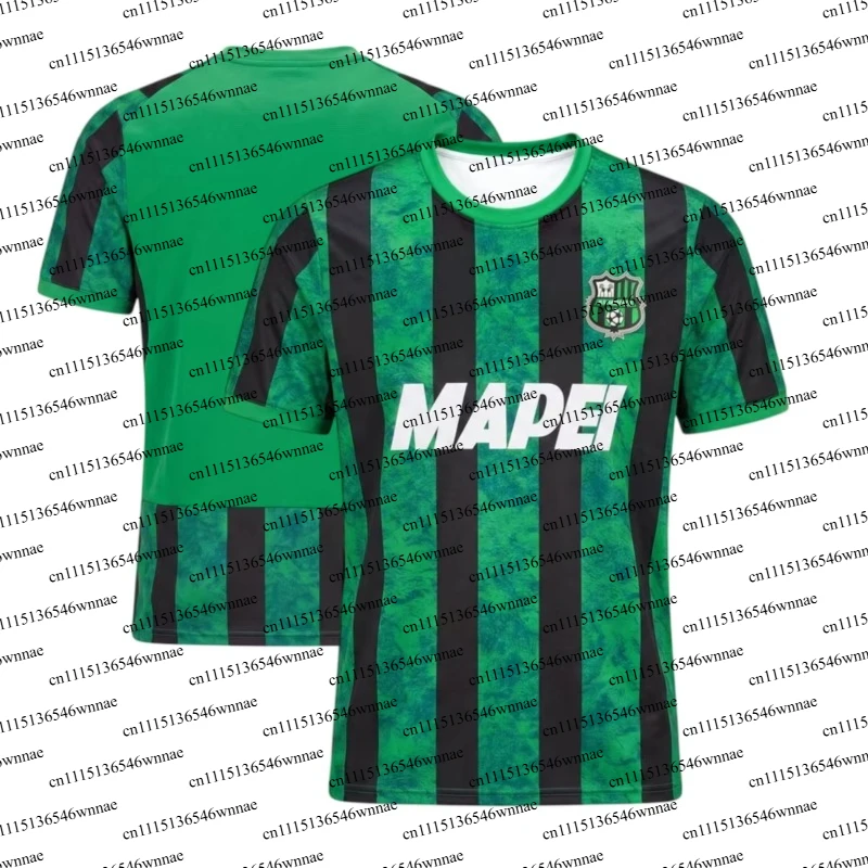 2026/27 Sassuolo Clubs Italian Football Jersey T-Shirt Men's and Women's Breathable Quick Drying Short-Sleeved Fan Gifts Tops