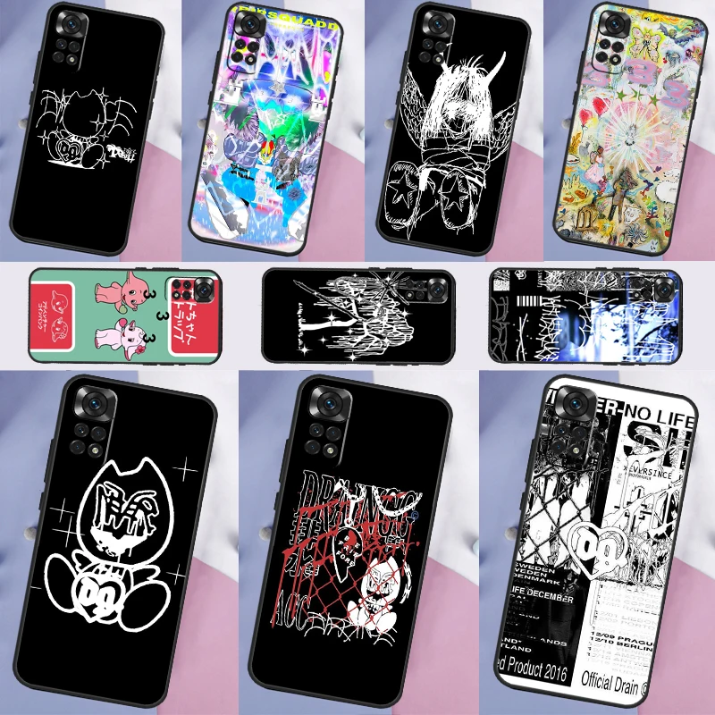 Drain Gang Phone Case For Xiaomi Redmi Note 11 Pro Note 10 Pro 12 8 9 Pro 9S 10S 11S 12C 9C 10C Funda