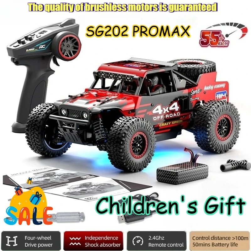 

SG202 MAX RC Car Brushless 4WD RC Car 855KM/H Professional Racing Car 2.4G High Speed Off-Road Drift Cars Remote Control Toy