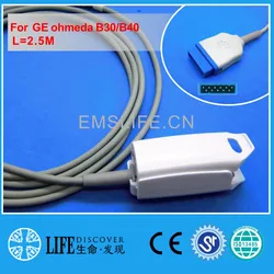 Reusable AWT adult finger clip spo2 sensor for GE Ohmeda B30,B40 patient monitor