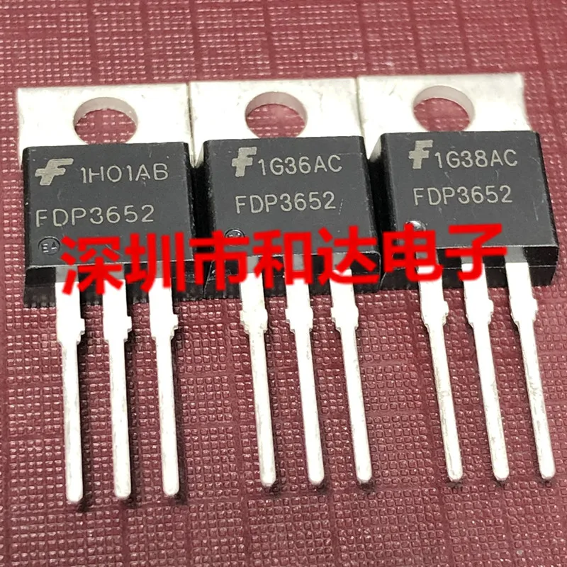 10 pezzi FDP3652 100 V 61 A