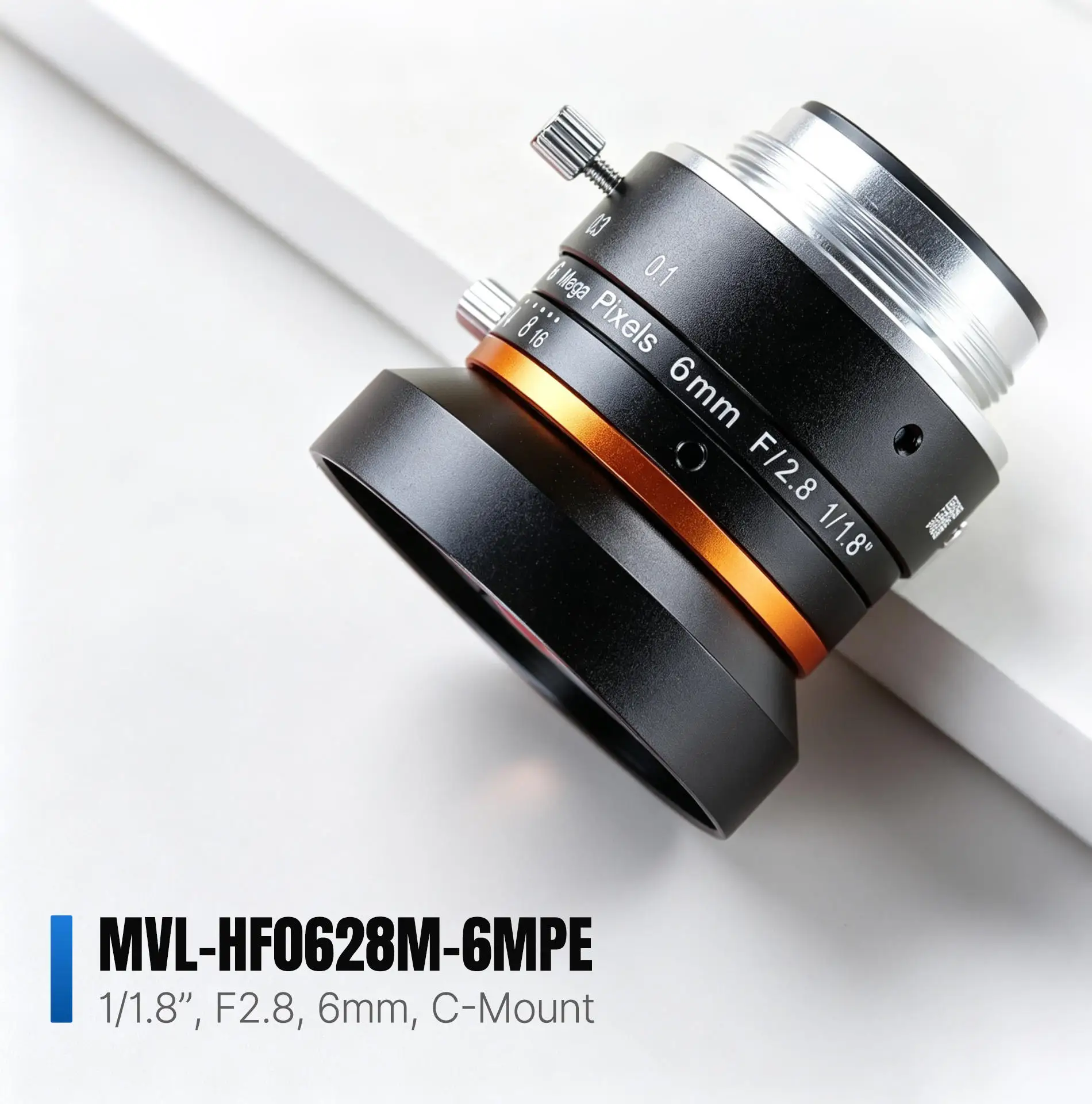 HIKROBOT 6MP FA Machine Vision Lens MVL-HF0628M-6MPE /0828/1228/1628/2528/3028/4028 C-Mount Fixed Focus Industrial Lens