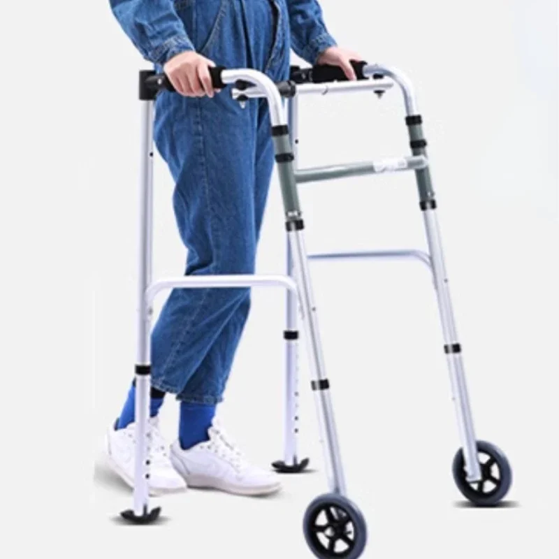 Travel-Friendly Elderly Shopping Cart Auxiliary Walking Crutches Can Sit & Fold Walking Cane Car for Support