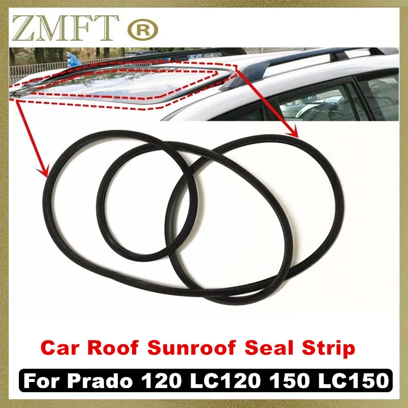 

Автомобильный гибкий люк, уплотнитель, черная резиновая водонепроницаемая полоса для Toyota Land Cruiser Prado 120 LC120 150 LC150 2003-2017