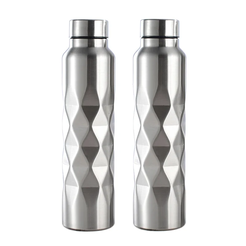 1000ml Water Bottles Single Wall Stainless Steel Gym Outdoor Creative Portable Beer Drink Bottle