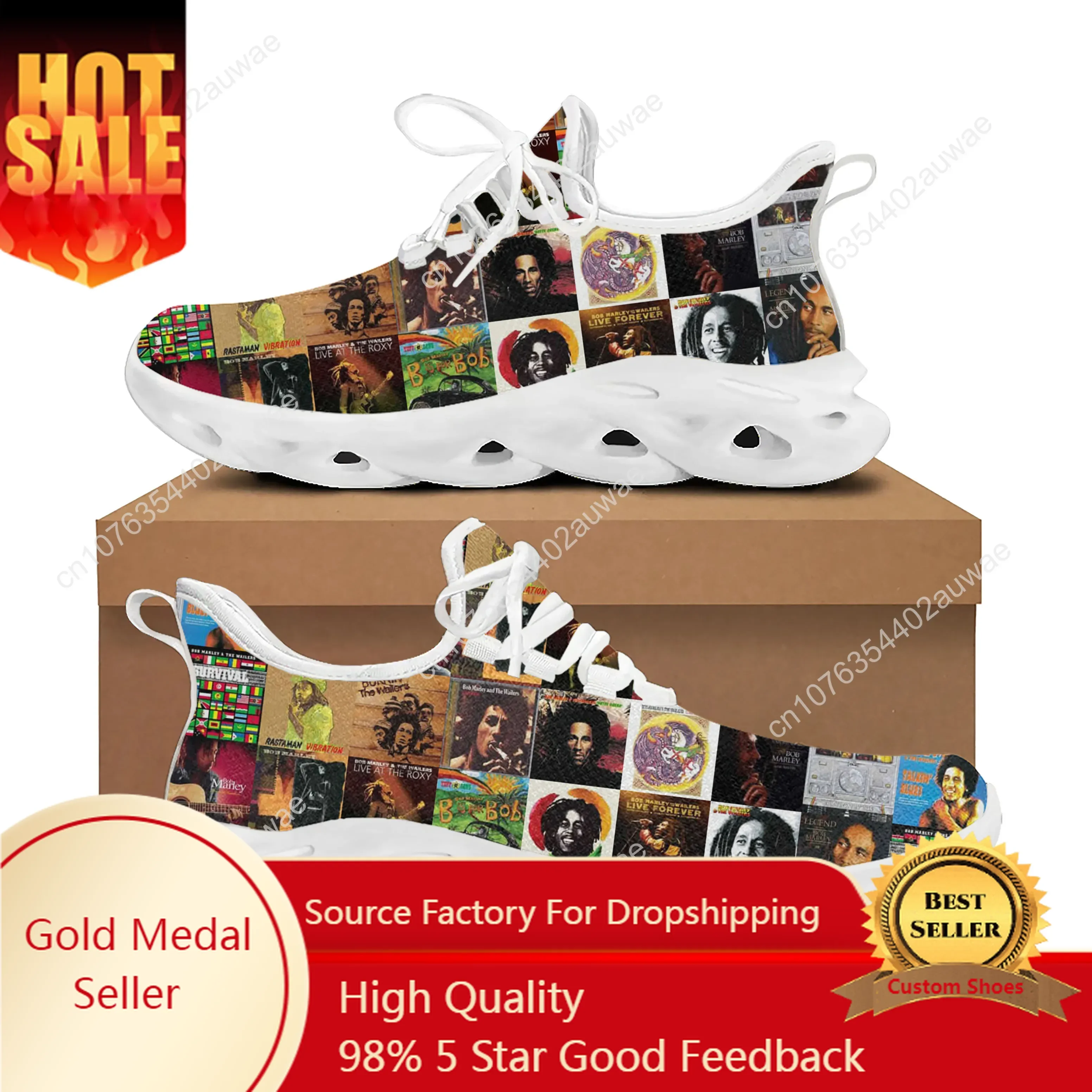 Bob Marley Reggae Rasta Rock Music Sports Shoes Mens Womens Teenager Kids Children Sneakers Custom High Quality Couple Shoes