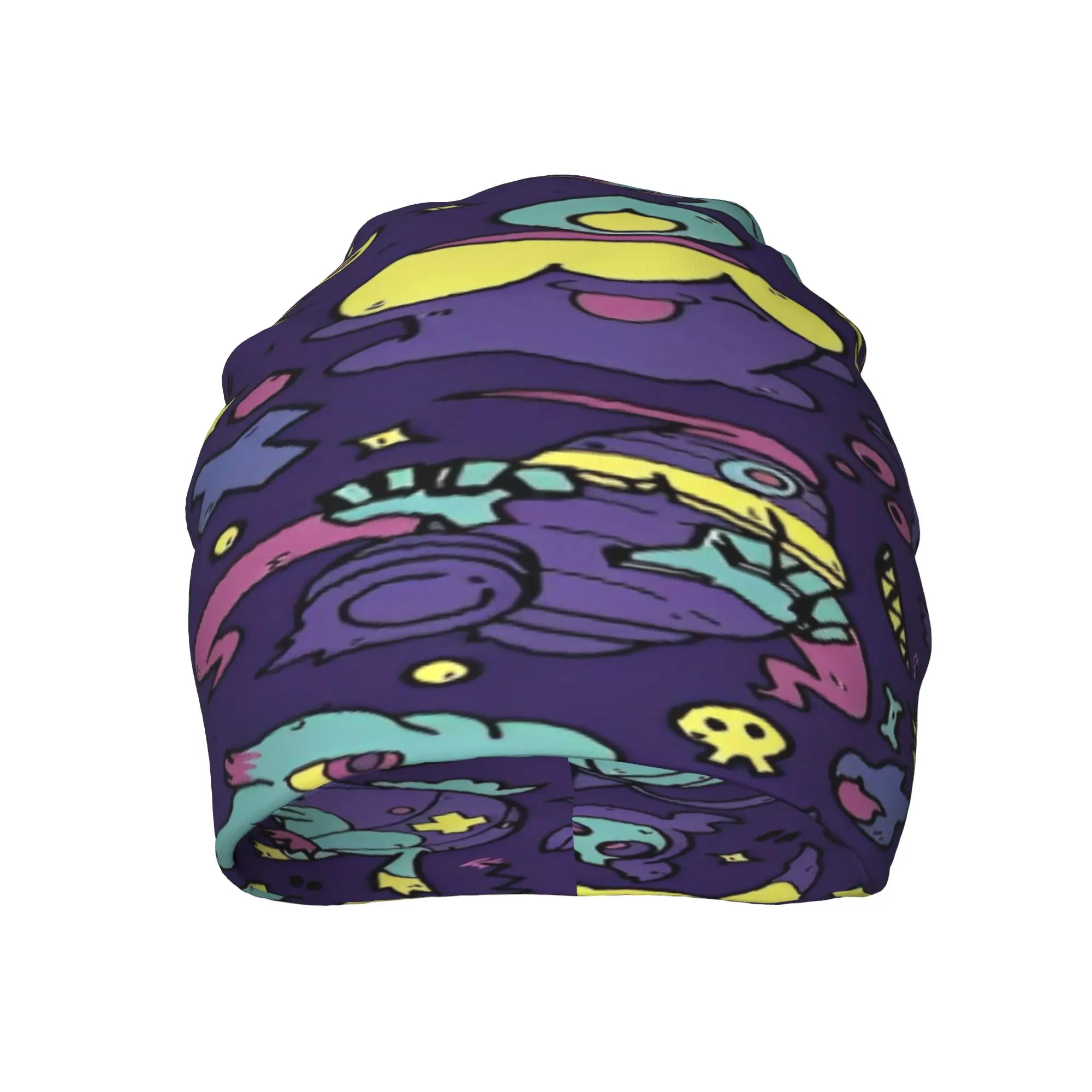 Cartoon Pocket Monsters Beanie Hats  Retro Caps Unisex Adult Gym Skullies Beanies Autumn Graphic Warm Soft Beanie Hats