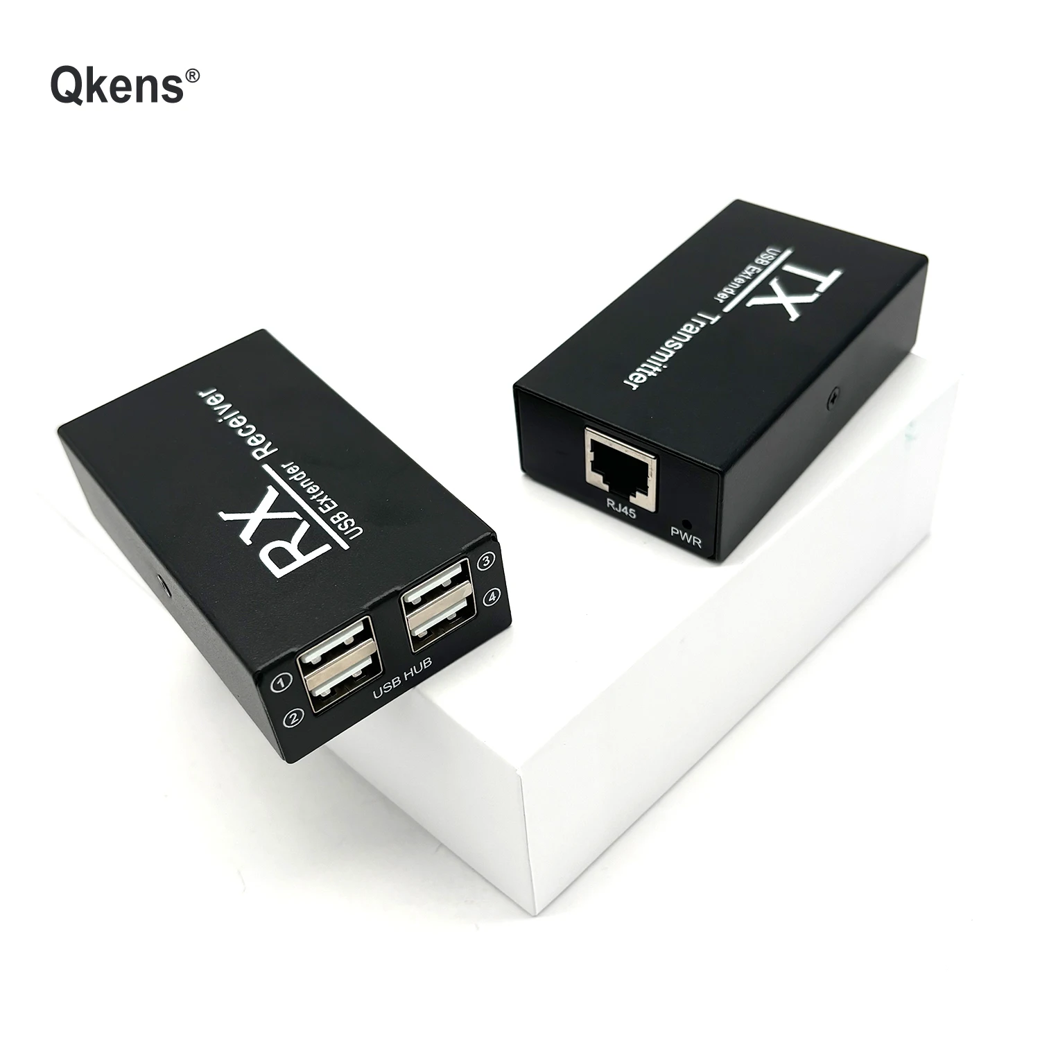 4 Ports USB 120m Extender Transmitter and Receiver Kit for Computer Laptop PC Keyboard Mouse Printer U Disk USB Flash Pen Drive