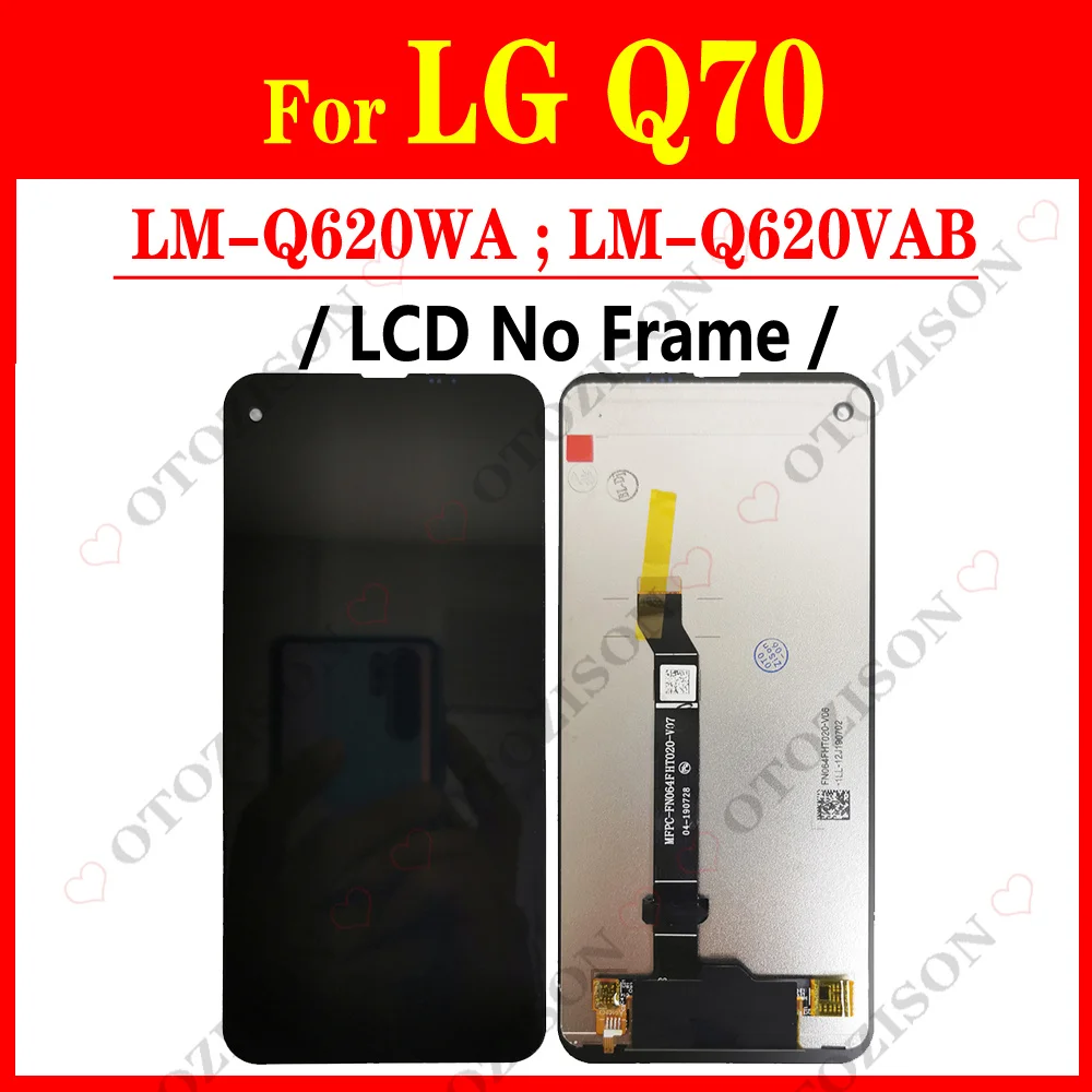 Display For LG Q92 5G LCD With Frame Q6 Q7 Q8 Q9 Q51 Q60 Q61 Q70 Screen Touch Digitizer Assembly LM-Q920N LM-Q925S Replacement