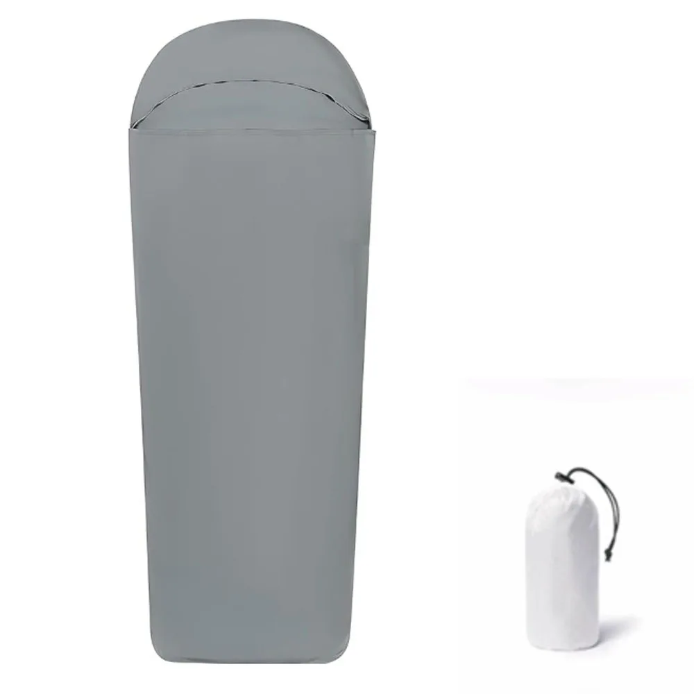 Durable Low-Elastic Nylon Sleeping Bag Liner Washable Lightweight Adult Travel Sheet Travel Sleep Sack Camping Use