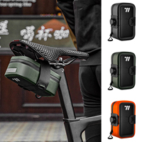 Mountain Bike Tail Bag Road Bike Saddle Bag Cycling Rear Under Seat Bag Waterproof Bicycle Seat Tube Pouch Cycling Accessories