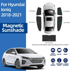 For Hyundai IONIQ 2016-2022 Magnetic Car Sunshade Visor Front Windshield Frame Curtain Rear Side Baby Window Sun Shade Shield