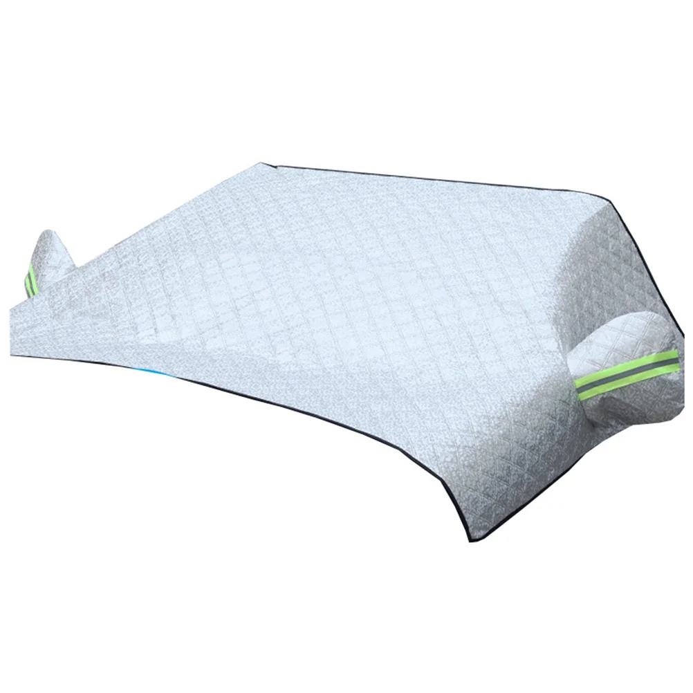 

Car Front Windshield 5-Layer Thick Sunproof Waterproof Anti-Scratch Outdoor Protection Half Cover Cloth For Four Seasons