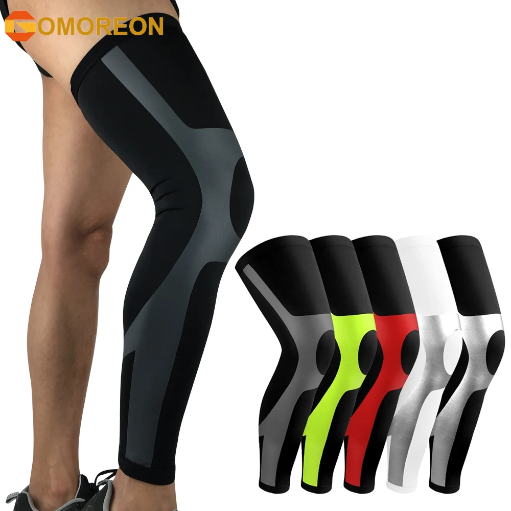 

1Pcs Leg Compression Sleeves Gym Sports Knee Calf Protectors Outdoor Football Cycling Basketball Leg Warmers For Men Women