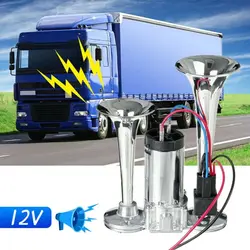 600db 12v Dual Trumpets Super Loud Car Electric Horn Truck Boat Train Speaker Acesssories