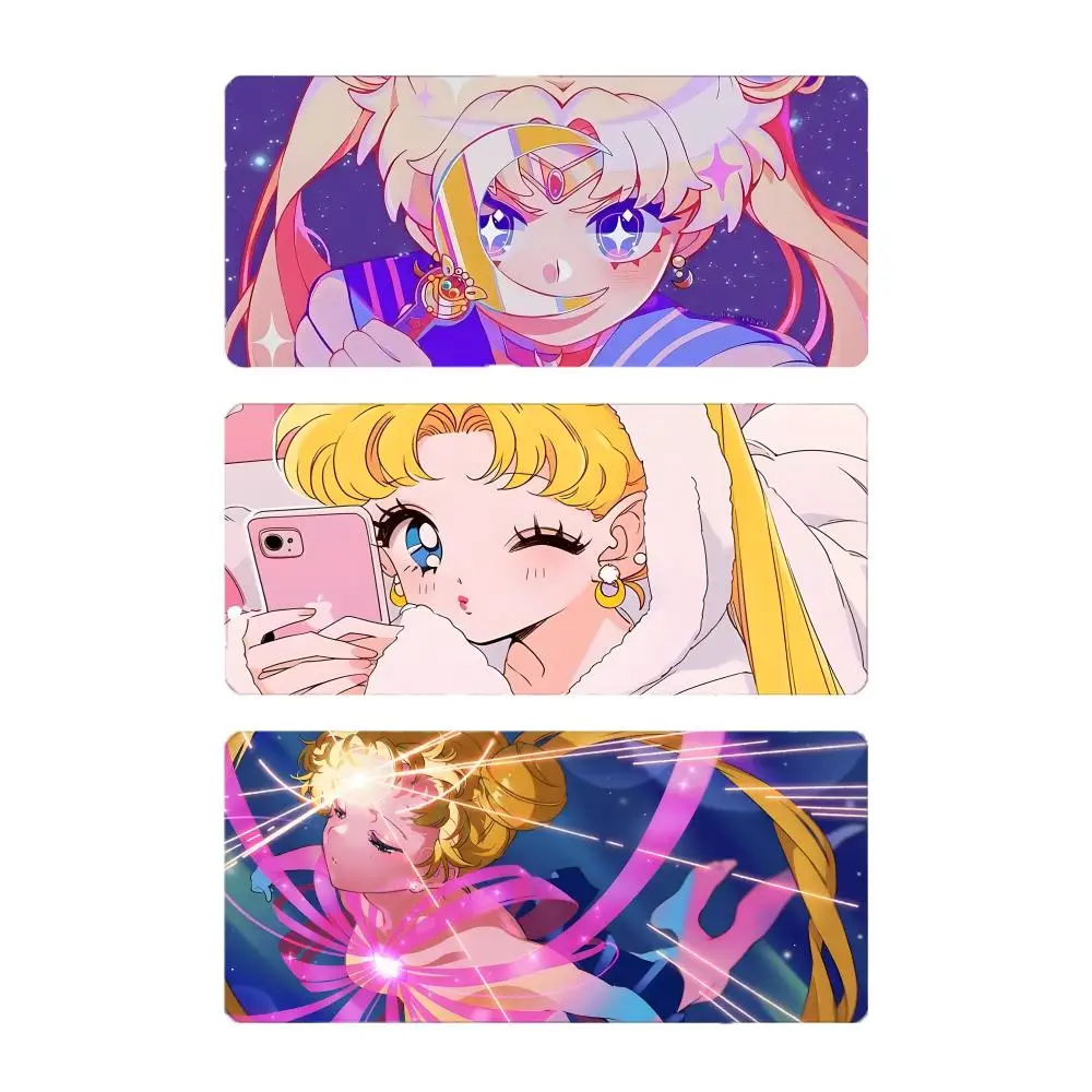 Anime Magical s-Sailor M-Moon Mouse Pad Mousepad Large Gaming LockEdge Thickened PC Table Desk Mat