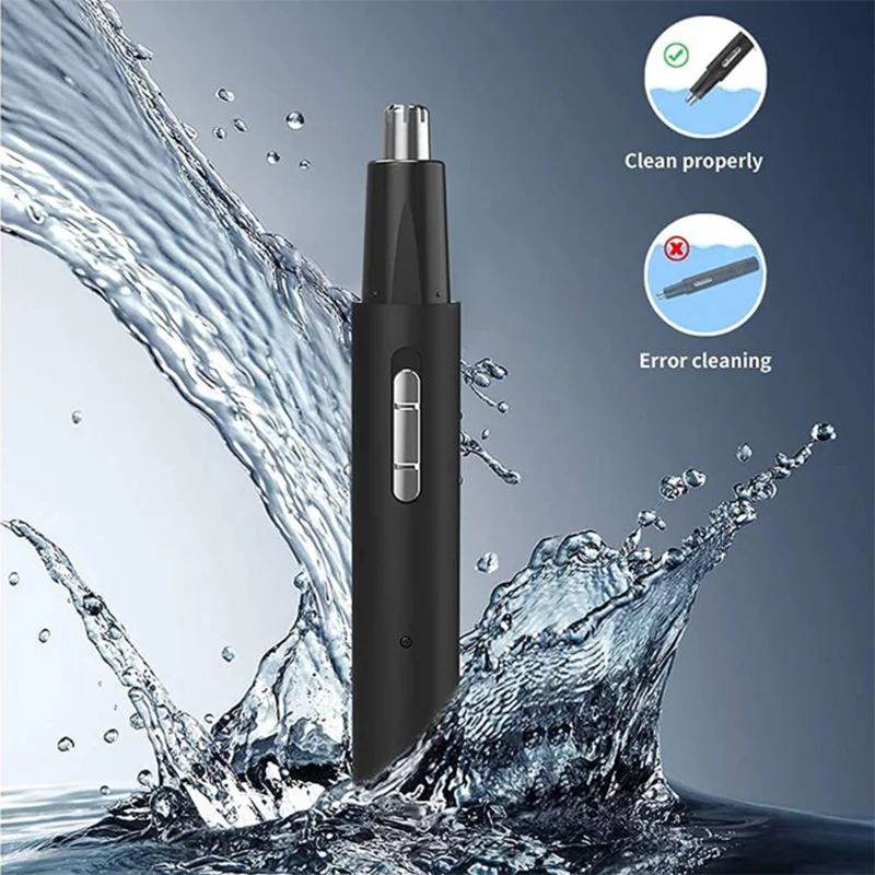 Nasal Hair Trimmer Metal Tube Electric Nasal Hair Device Household 3 in 1 Multi-function USB Charging Electric Eyebrow Trimmer