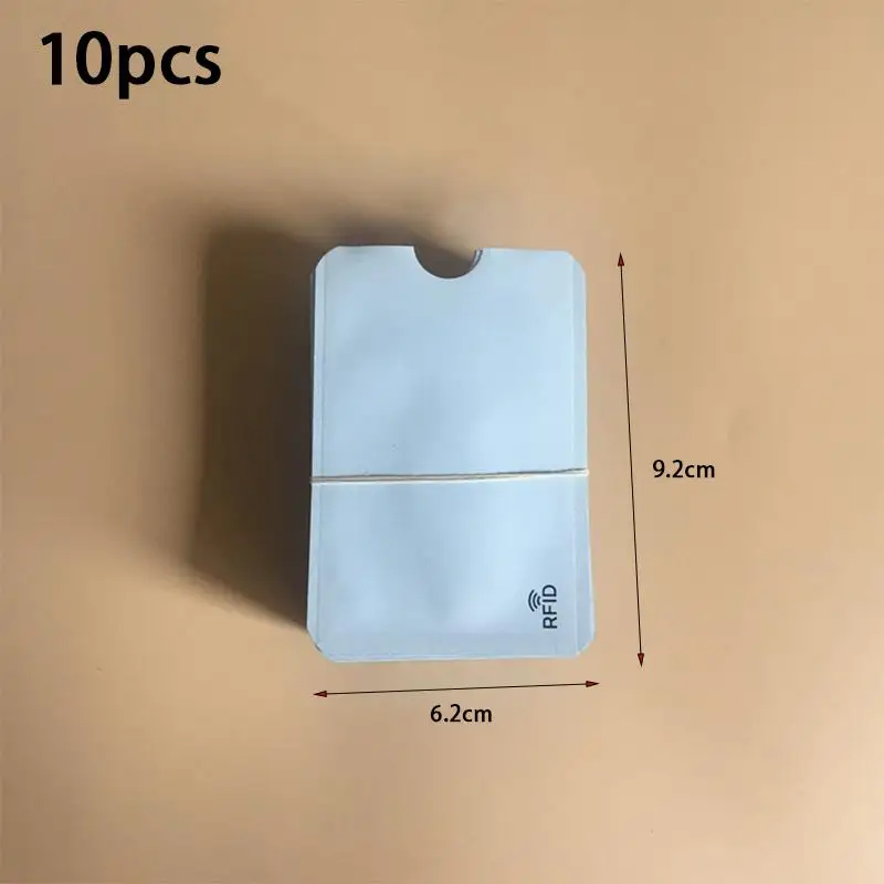 Anti Scan Credit Card Holder 10pcs RFID Blocking Protector Sleeve for Bank Card Safety Outdoor Commute Travel