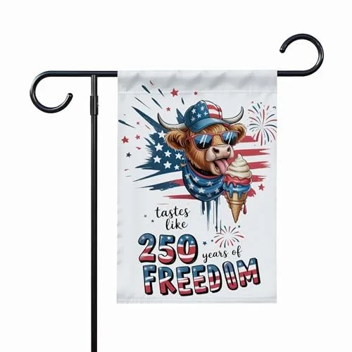 Freedom Garden Flag Cream Outdoor Decor Yard Sign Double S UUI GGX