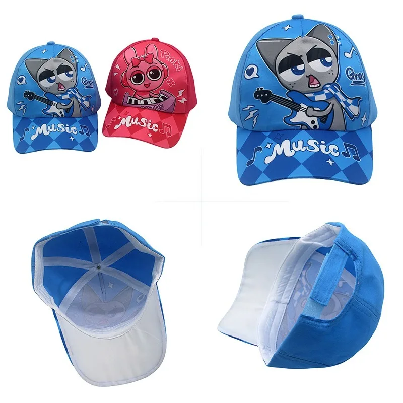 

Sprunki Pinki Children's Baseball Cap Anime Boys Girls Breathable Mesh Children's Duckbill Cap Sports Sun Protection Hat Gifts