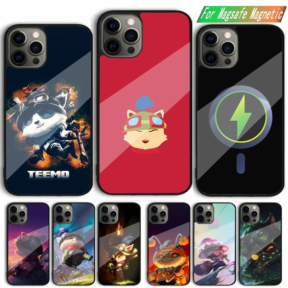 Game LOL-L T-Teemo Phone Case For iPhone 15,14,13,12,11,Plus,Pro,Max Mini Magsafe Magnetic Wireless Charging