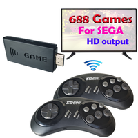 Video Game Console For Sega Genesis Portable Handheld Game16 Bit Wireless Mini HD Game Stick 688 Retro Games For Mega Drive