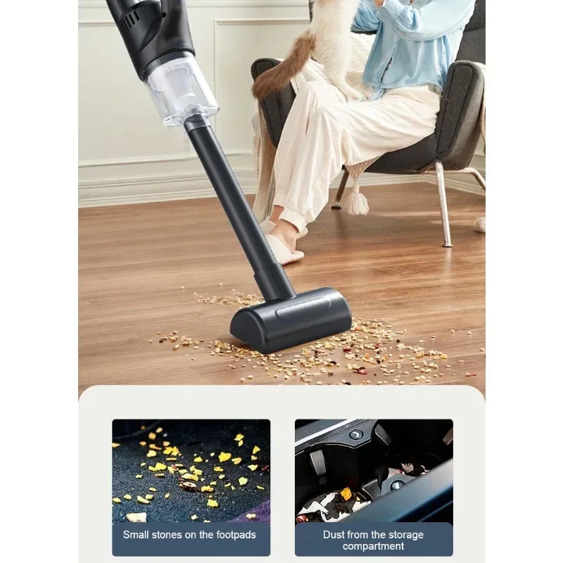 Wireless Charging Vacuum Cleaner Portable Handheld Home Car Mounted Vacuum Cleaner with Strong Suction High Power