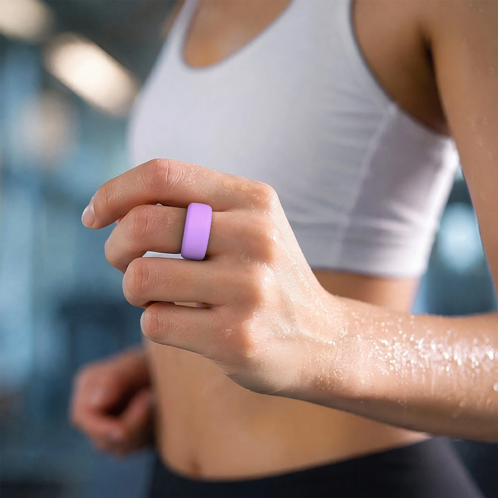 Silicone Ring Protector Fit for Oura Ring 5 Smart Ring Sleeve Lightweight Comfortable Ring Guards for Men Women Working Out Gym